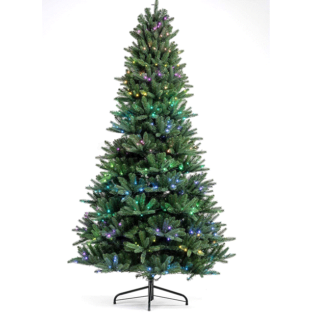 Twinkly 6 Foot App Controlled Pre Lit Tree With 400 Multicolor Led Lights Walmart Com