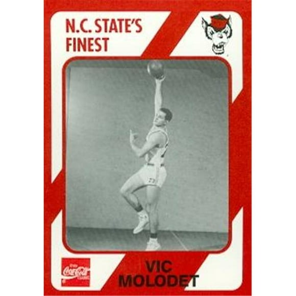 Carte de Basketball Vic Molodet (N.c. North Carolina State) 1989 Collection Collégiale No.175