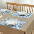 thumbnail image 3 of Pioneer Flower Floral Print Pattern Summer Placemats Table Placemats Set Of 4-Linen Kitchen Washable Placemats Table Mats 12x18 Inch Non-Slip Heat Resistant, 3 of 5