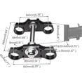 thumbnail image 5 of Complete 45mm/48mm Upside Down Front Fork Shock Absorber and Triple Clamp Handlebar Riser Set for Pit Dirt Bike, 5 of 7