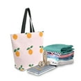 thumbnail image 2 of FORMRS Womens Canvas Tote Bag with Zipper Inner Pocket Shoulder Handbag, Cartoon Citrus, 2 of 7
