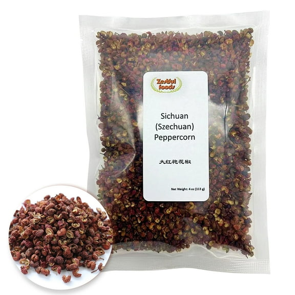 Zestful Foods 4oz, Natural Sichuan Peppercorn Seed, Szechuan Peppercorns, Chinese Peppercorn