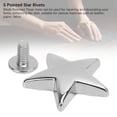 thumbnail image 4 of Sturdy Metal Construction Star Rivets, Secure Fastening Zinc Alloy Rivets for Leather, Easy Installation Metal Rivets for Leathercraft, Multi Purpose Star Rivets for Clothing, 4 of 7