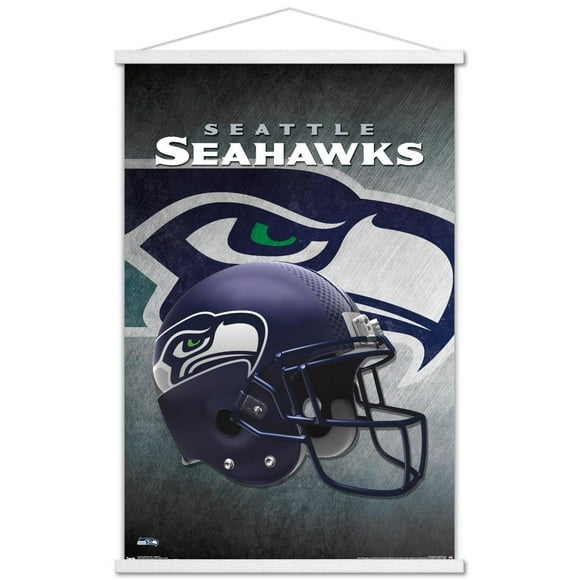 NFL Seattle Seahawks - Helmet 16 Wall Poster, 14.725" x 22.375" Framed