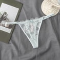 thumbnail image 2 of kamemir Women's Underwear Basic Cotton Thongs Women's Panties Underwear (Blue,One Size), 2 of 3