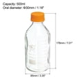 thumbnail image 2 of Unique Bargains 1000mL Clear Reagent Media Graduated Borosilicate Glass Storage Bottle Yellow Cap, 2 of 5