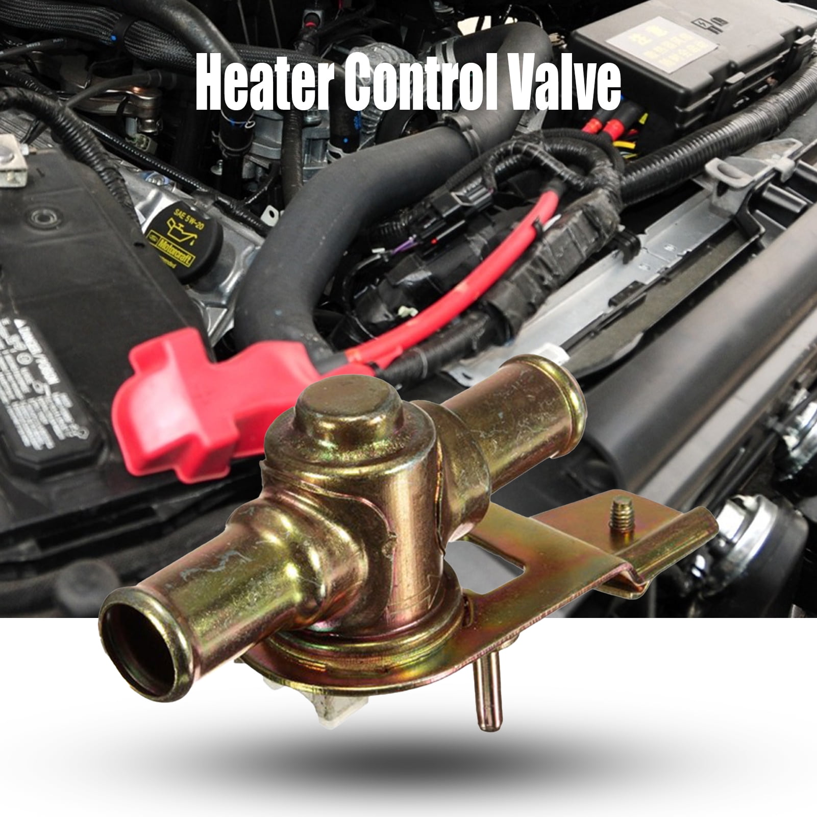Naierhg Heater Control Valve Gold Plated Push to Close Aluminum Alloy Car  Heater Valve Replacement C3UZ18495A YG133 for Ford E F Series 