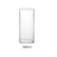 thumbnail image 4 of Kearding Taza de copa de vino portátil para oficina en casa, taza transparente para bebidas y jugo de agua, tazas cuadradas para bebidas frías Cocina y Comedor 60x135mm 380ml, 4 of 6