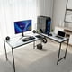 thumbnail image 1 of Escritorio Gamer Modelo Lb 160x118 Cm Forma L Grande Moderno Color Blanco / Gris Claro, 1 of 5
