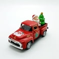thumbnail image 2 of Christmas Red Truck Decoration,Vintage Farmhouse Metal Trucks Green Red Pickup Tiered Tray Decor for Tabletop Home Kitchen Centerpiece Decorations,Christmas Truck with Mini Santa Tree Decor, 2 of 5