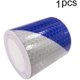 thumbnail image 2 of Cinta de advertencia reflectante autoadhesiva 5 cm x 3 m Cinta adhesiva reflectante Azul Blanco, 2 of 5