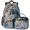 Multicolour 3, variant on Herdesigns Dog Print Backpack with Lunch Box Dogs Lightweight Large Travel Work Laptop Backpacks Set Casual Daypacks