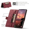 thumbnail image 4 of for Galaxy S24 Ultra Wallet Case PU Leather Flip Book Style Folio Strong Magnetic Closure RFID Blocking Protective Cover Credit Card Holder Kickstand Function Men for Samsung Galaxy S24 Ultra,Red, 4 of 10