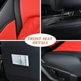thumbnail image 5 of Coverado Car Seat Covers Full Set, Custom Fit for 2015-2023 F150 2017-2023 F250 F350 Crew Cab, Waterproof Faux Leather Seat Protectors, Black&Red, 5 of 6
