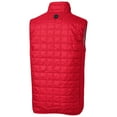 thumbnail image 3 of Cutter & Buck Red NC State Wolfpack Primary Team Logo Rainier PrimaLoft Eco Insulated Full-Zip Puffer Vest, 3 of 3
