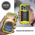 thumbnail image 4 of TECH CIRCLE for iPhone 16 Pro Case,Heavy Duty Military Grade Dropproof Protective Case with Screen Protector Kickstand Rugged Shockproof Bumper Slide Camera Protector Cover for iPhone 16 Pro,Yellow, 4 of 7