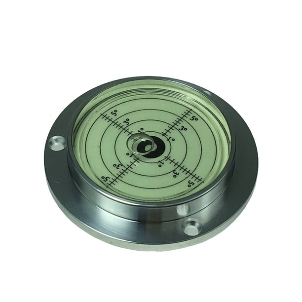 Burbuja nivelada circular XMLEI noctilucente con 90 mm de diámetro