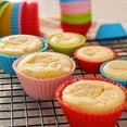 thumbnail image 4 of Sunjoy Tech 10Pcs Baking Cup Reusable Silicone Cupcake Cups Non-stick Easy to Clean Heat Resistant Cake Mold for Parties Holidays, 4 of 8