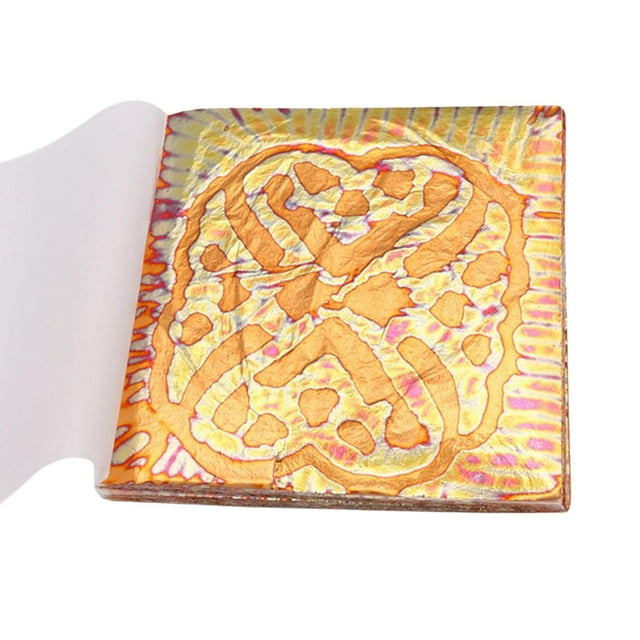 KLKCMS Patterned Gold Foil Papers Handcrafts Furniture C