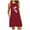 Wine, variant on asdoklhq Womens Plus Size Clearance Dresses, Womens Pocket Printing Sleeveless Nightdress Dresses