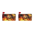 thumbnail image 2 of Wweixi Standard Size Double Recliner Couch Cover Easy To Vivid Print Cloth Christmas Deer Pattern Mailbox Sleeve YTYH2309045 2Set, 2 of 6