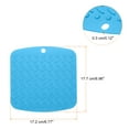 thumbnail image 2 of Unique Bargains 4pcs Kitchen Pot Pan Mat Placemat Table Trivet Insulation Silicone Dish Pad Heat Resistant Coasters-Blue, 2 of 5