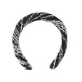thumbnail image 4 of Unique Bargains 1 Pc Caramel Maillard Rainbow Braided Headbands Black White, 4 of 6