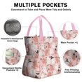 thumbnail image 3 of Kawaii Halloween Ghosts Pattern Drawstring Lunch Bag Women - Drawstring Lunch Bag Insulated for Work Office - Stain-Resistant Large Lunchbags for Women with Multi-Pockets, 3 of 6