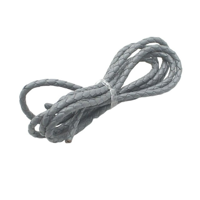Qarigey Brazalete de de cordón trenzado de cuero, joyería DIY, cuerda de cuerda, artesanías caseras, reemplazo de búsqueda de arte Ropa, zapatos y accesorios Miscelánea Gris Qarigey AP015602-04