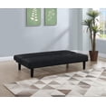 thumbnail image 3 of Stanford Multipurpose Upholstered Tufted Convertible Sofa Bed Black, 3 of 5