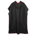 thumbnail image 3 of Poncho Changing with Wood Sports Surf Swimming - Black, as described, 3 of 8
