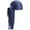 Navy, variant on Silky Durag for Men Wave, Premium Satin Deluxe Du-rag with Long Tail Headscarf Elastic Wide Straps Black