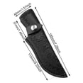 thumbnail image 2 of vlrwzc Handmade Leathers Knife Pouches Hunting Knife Holsters Carriers Carved Pattern Leather Sheaths Pouches for Outdoor Carriers, 2 of 7