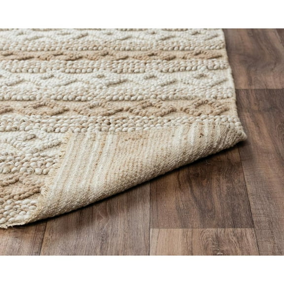 Alora Decor Sun 5'  x 7'6" Geometric/Stripe Beige/Tan Woven Area Rug