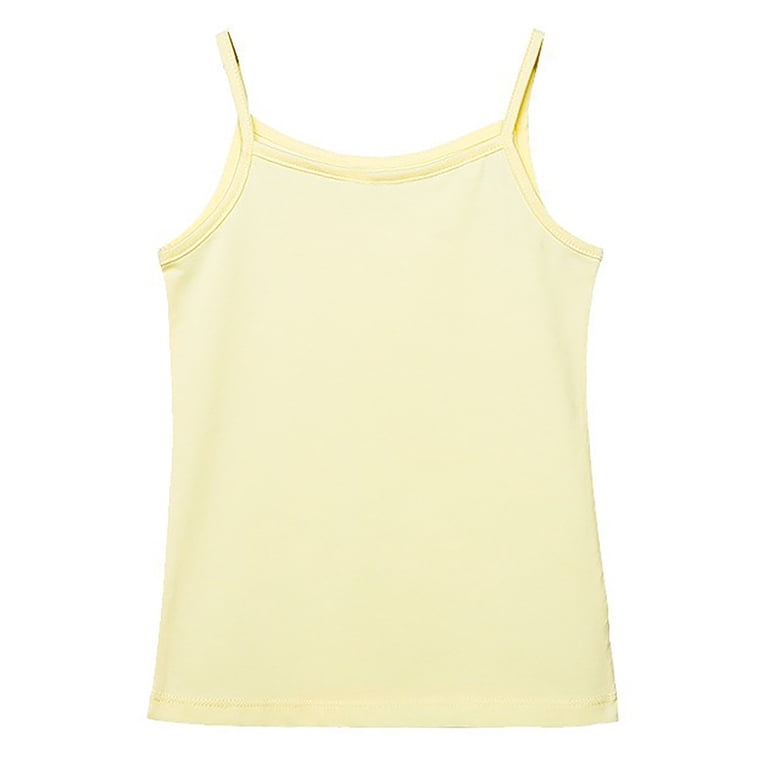 Girls Tshirts Stretchy Camisole Tank Top Soft Basic Sleeveless