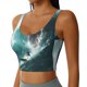 thumbnail image 2 of Fotbe Surfing Shark Sujetador Deportivo Largo sin Aros para Mujer con Almohadillas y Soporte Medio, Transpirable y Absorbente, Camiseta Tipo Chaleco o Tank Top-X-Large, 2 of 8