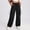 Black women's cargo wide leg pants a1, variant on Cagogo Women's Cargo Wide Leg Pants High Waisted Casual Solid Streetwear Lounge Trousers with Pockets Travel Vacation Work Comfort Fall Fashion Clothes, Gray S