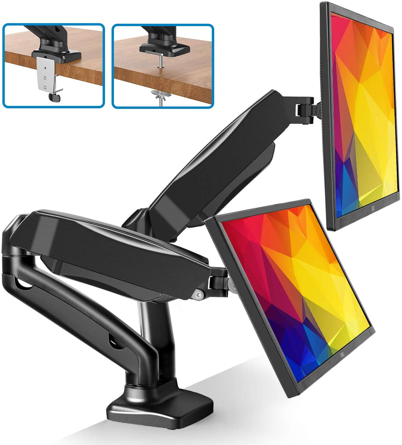 Buy Adjustable Dual Monitor Mount Gas Spring Dual Monitor VESA