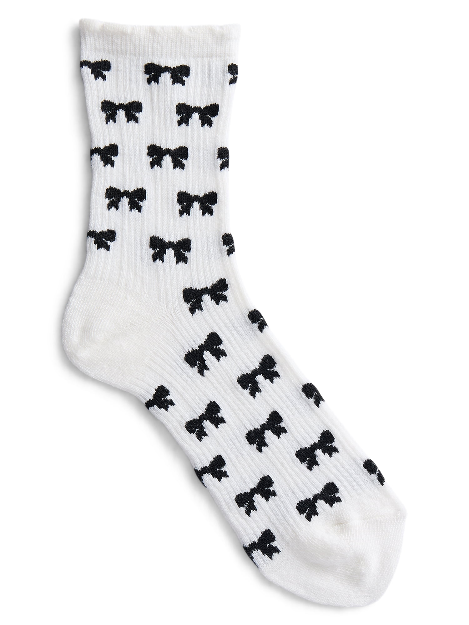 No Boundaries Women's Ribbed Mid Crew Socks, 6-Pack, Women's, Shoe Sizes 4-10