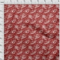 thumbnail image 4 of oneOone Cotton Silk Maroon Fabric Floral Quilting Supplies Print Sewing Fabric By The Yard 42 Inch Wide, 4 of 4