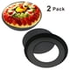 thumbnail image 2 of 2 moldes para tarta de quiche de fondo suelto extraíble antiadherente de 8,8 pulgadas, molde para tarta de tarta, molde redondo para quiche de tarta con base extraíble negro, 2 of 7