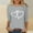Gray, variant on EchfiProm Valentine Shirts for Women T-Shirt Valentines Day Love Heart 3/4 Sleeve Funny Green Ladies Top
