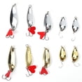 thumbnail image 2 of 10PCS/Set Sequin Hard Lure Metal Artificial Simulation Spoon Bait Fishing Tackle Box, 2 of 14