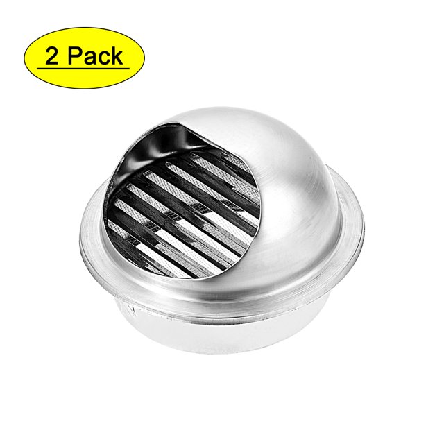 Unique Bargains Stainless Steel 5.71inch Diameter Mesh Round Air Vent 2 Pack