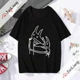 thumbnail image 2 of Car Seat Music Band Headrest Classic T-shirt Unisex DMN Long-sleeved Tee Summer Crewneck Black Shirt, 2 of 5