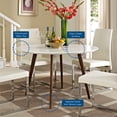 thumbnail image 4 of Modway Plateau 47 Pouces Table à Manger Ronde Moderne en Bois Blanc/naturel, 4 of 7