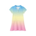 thumbnail image 5 of Little Girls Pique Polo Short Sleeve Pleated Skirt Dress Back to School Uniform Summer Casual Flowy Dresses, 5 of 5