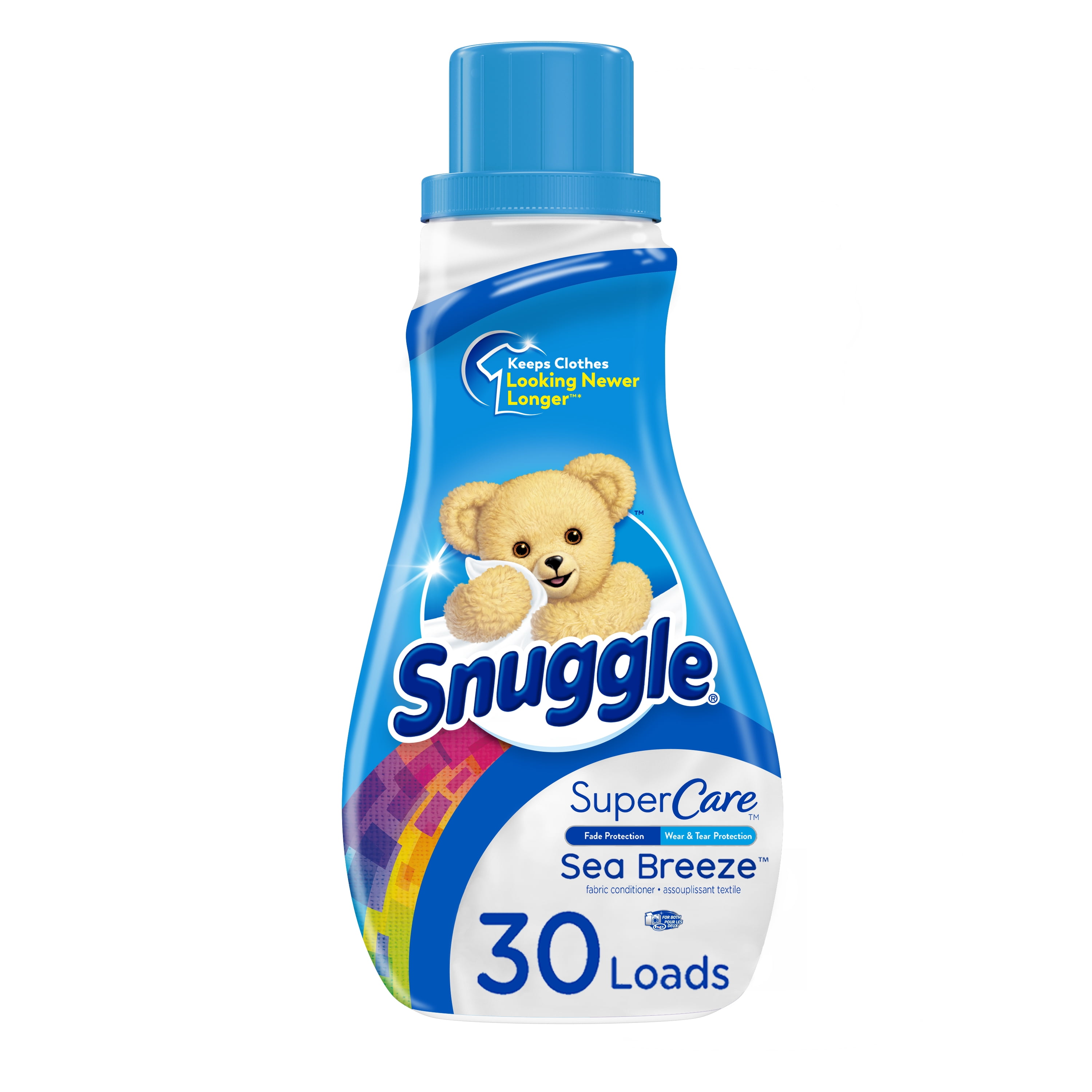 Snuggle SuperCare Liquid Fabric Softener, Sea Breeze, 31.7 Ounce, 30