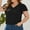 Black womens blouses and tops dressy, variant on Wycnly Womens Blouses and Tops Dressy Going out Casual Lightweight Chiffon Jacquard Plus Size Tunic Shirts Summer Solid V-Neck Short Sleeve Cute Tees Tops Green XXXL