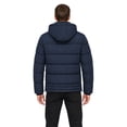 thumbnail image 5 of Heting Men's Winter Puffer Jacket with Hood Lightweight Quilted Coat Windproof Outerwear for Travel Daily Wear Navy Medium, 5 of 9